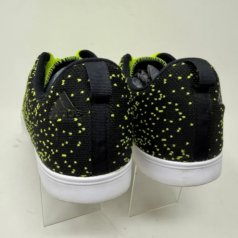 Adidas Adicross Spikeless Golf Shoes Solar Lime & Black Knit Men's 10.5